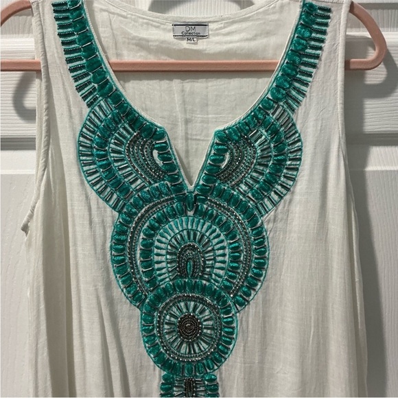 SD Collection Blue and White Maxi Dress for Elegant Occasions - Picture 3 of 7